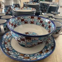 سرویس ۱۲نفره مروارید میبد|ظروف سرو و پذیرایی|گرمدره, |دیوار