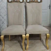 صندلی میزبان ناهار خوری کرمی رنگ