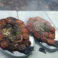 کباب ماهی وجوجه کباب