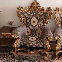 مبل سلطنتی ۹ نفره|مبلمان خانگی و میز عسلی|کهک, |دیوار