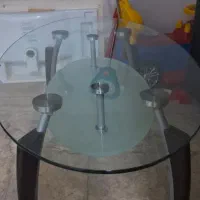 میز عسلی شیشه ای