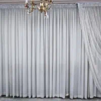 پرده حریر بهمراه پرده ساتن