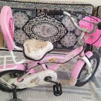 دو عدد دوچرخه ۱۲ صورتی دخترانه