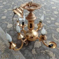 لوستر تمام برنجی|لوستر و چراغ آویز|قم, باغ شریفی|دیوار