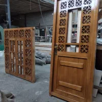درب پنجره چوبی راش گردو|مصالح و تجهیزات ساختمان|تبریز, |دیوار