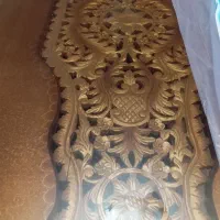 میزغذاخوری10نفره تمام چوب راش کنده کاری شده|میز و صندلی غذاخوری|ارومیه, |دیوار