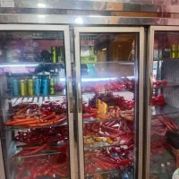 یخچال ۳ درب ۲ طرف نما و مکعبی ویترینی فریزر