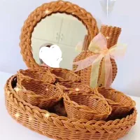 سبد های دست بافت|صنایع دستی و سایر لوازم تزئینی|میناب, |دیوار