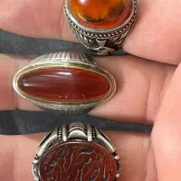 انگشتر نقره عقیق رکاب دستساز