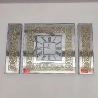 ساعت دیواری آینه ای سه تکه