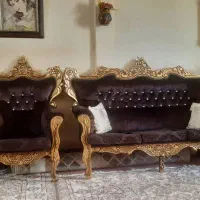 مبلمان ۷نفره سلطنتی همراه با میز و عسلی|مبلمان خانگی و میز عسلی|سنندج, |دیوار