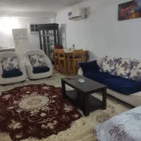 مبل هفت نفره چرم و پارچه
