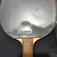 یک عدد راکت پینگ پنگ چوب gergly و رویه red flame|ورزشهای توپی|کرمان, |دیوار