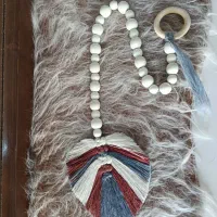 آویز مکرومه و چوب