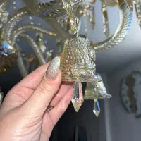 لوستر باکارات با پرده کریستالی