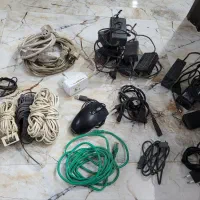 موس سیم دوشاخ کابل اتصال رابط شارژر  سیم تلفن برد