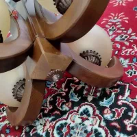 لوستر چوبی۴شاخه سالم