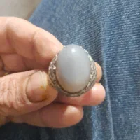 انگشتر نقره عقیق کبود|کلکسیون اشیاء عتیقه|کرمانشاه, |دیوار