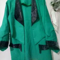 پیراهن مجلسی گیپور آستین بلند و کت زننانه|لباس|رشت, گلباغ نماز|دیوار