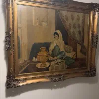 تابلوهای رنگ روغن و سیاه قلم قدیمی