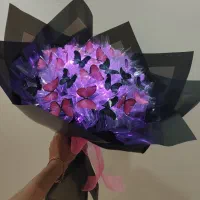 دسته گل پروانه ای|گل مصنوعی|اهواز, شهرک رزمندگان|دیوار