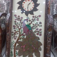 پته ساعت قاب گرفته|صنایع دستی و سایر لوازم تزئینی|سیرجان, |دیوار