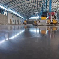 اجرای بتن ریزی کف با دستگاه ماله پروانه صیقل