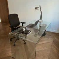 میز کامپیوتر تمام شیشه - خرید از کارخانه