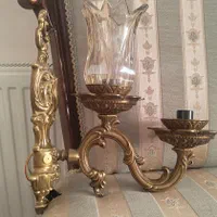 دیوار کوب ۲ شعله برنزی