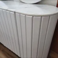 آینه و کنسول پایه استیل|بوفه، ویترین، کنسول|بهبهان, |دیوار