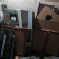سه متر کابینت بالا با هود تمام استیل سالم