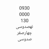 خط ایرانسل دائمی، رند، بیلبوردی 09300000130