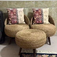 پاف حصیری  صندلی