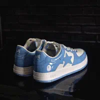 کتونی بیپ استار کلاسیک BAPE سفید آبی زیبا و خوش رخ|کیف، کفش، کمربند|تهران, پرستار|دیوار