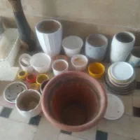 گلدان سفالی و سرامیکی و پلاستیکی