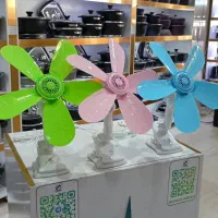 پنکه/رومیزی/گیره ای5پره ژله ای/مناسب محل کار ارسال