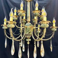 لوستراسکای زنبق سنگی پرکار برنج6+6شعله سرپیچ44bvc1