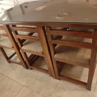 ناهارخوری ۶ نفره کم جا|میز و صندلی غذاخوری|محلات, |دیوار