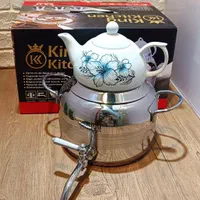 کتری وقوری شیردار مارک کینگ کف چدن 6لیتری