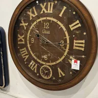 ساعت دیواری چوبی 70 سانت دوموتور و پاندول دار
