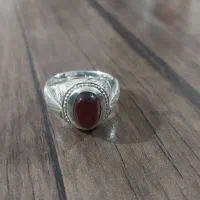 انگشتر نقره ری احمد عقیق