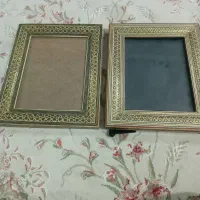 دو عدد قاب عکس مینا کاری
