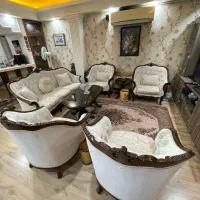 مبلمان هفت نفره و میز نهارخوری هشت نفره