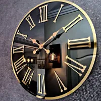 ساعت دیواری آینه ای طرح مدرن کد۲۰۰