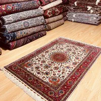 فرش ذرع نیم تمام ابریشم قم تار و‌ پود|فرش|تهران, سلسبیل جنوبی|دیوار