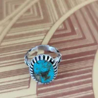 انگشتر زمرد و فیروزه