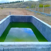 سیمان کاری.ساخت استخر.فنس کشی دور باغ
