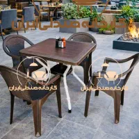 میز و صندلی پلاستیکی مدل کاظم نهارخوری غذاخوری