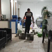 برگه بتن با خاک همراه با انجام آزمایش‌ها