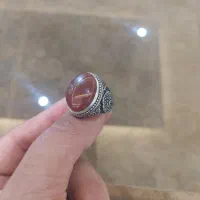 انگشتر عقیق یمن و رکاب نقره اصل